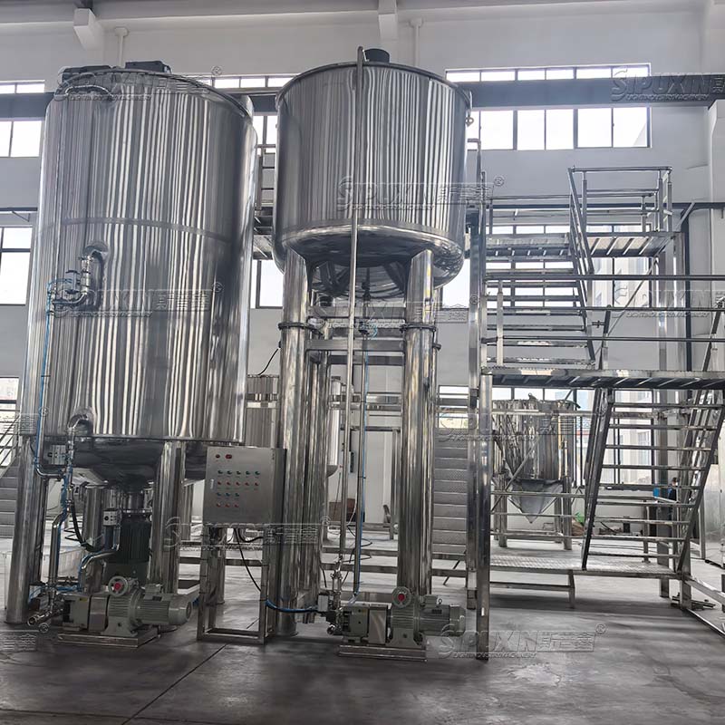 Popular 10000L Steam Heating Mixing Tank With Bottom Homogenizer For Detergent Liquid Production