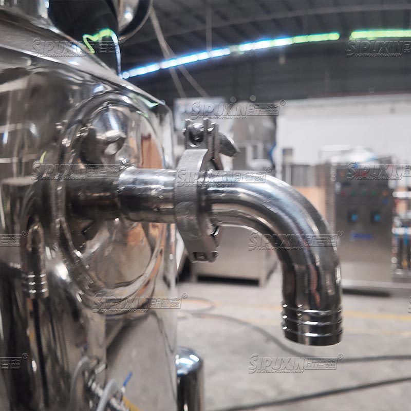 100L Movable Homogenizing Mixing Tank With Bottom High Speed Homogenizer