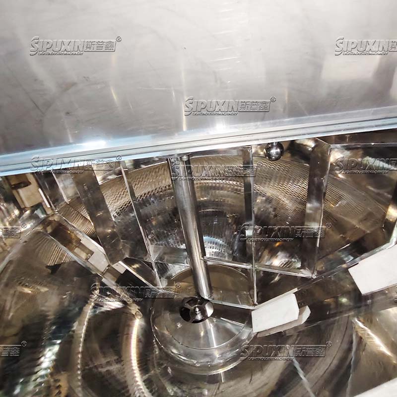 500L homogenized mixing machine with strong high shear homogenizer for cheese mayonnaise production