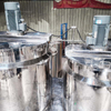 1000L Vacuum Homogenizing Emulsifier Machine with High Shear Homogenizer, Complete Cosmetic Production Line Equipped with Water Tank & Water Treatment System for Cream Lotion Shampoo