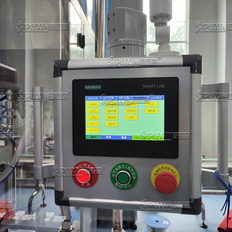 SIPUXIN SUS304 Servo Filler Cosmetic Cream Liquid Filling Machine For Daily Chemical