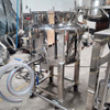 500L Single-Layer Homogenizing Stirring Tank with Operating Platform and Stairs, Equipped with 200L Electric Heating Mobile Storage Tank