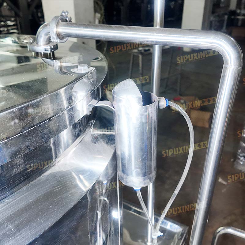 High Efficiency 500L Movable Mixing Tank with Stainless Steel Operation Platform Easy‑to‑Clean for Liquid Soap Hand Sanitizer Production