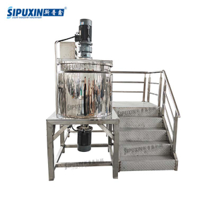 300L SUS.316 Conical Shape Bottom Wall Scrapper Movable Mixing Tank for Sugar &scrub