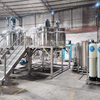 Fixed Type Vacuum Homogenizer Complete Line With RO Water Treatment Equipment For Cream Cheese Mayonnaise Cosmetic Lotion Production