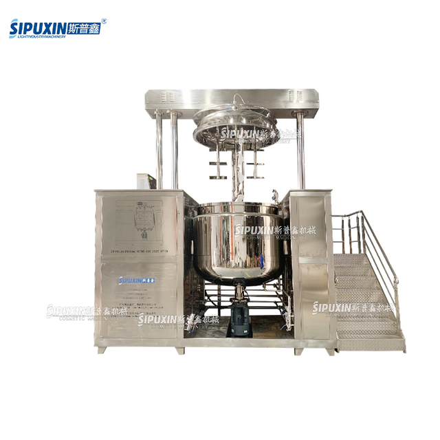 Hydraulic Lifting Emulsifier for Cosmetics & Food Stainless Steel High Shear Emulsification Machine