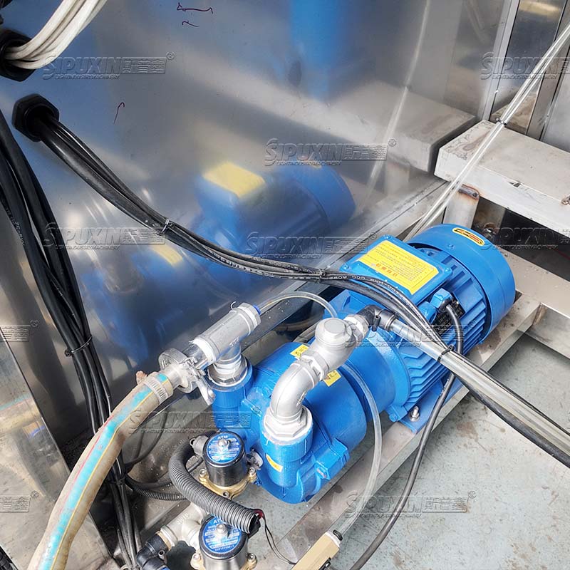 500L Electrical Heating Hydraulic Lifting Type Vacuum Emulsifier Mixer Whole Set