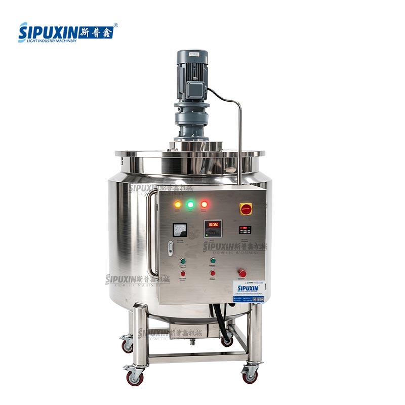 New Design 500L movable electric‑heating mixing tank equipped with paddle stirring system.