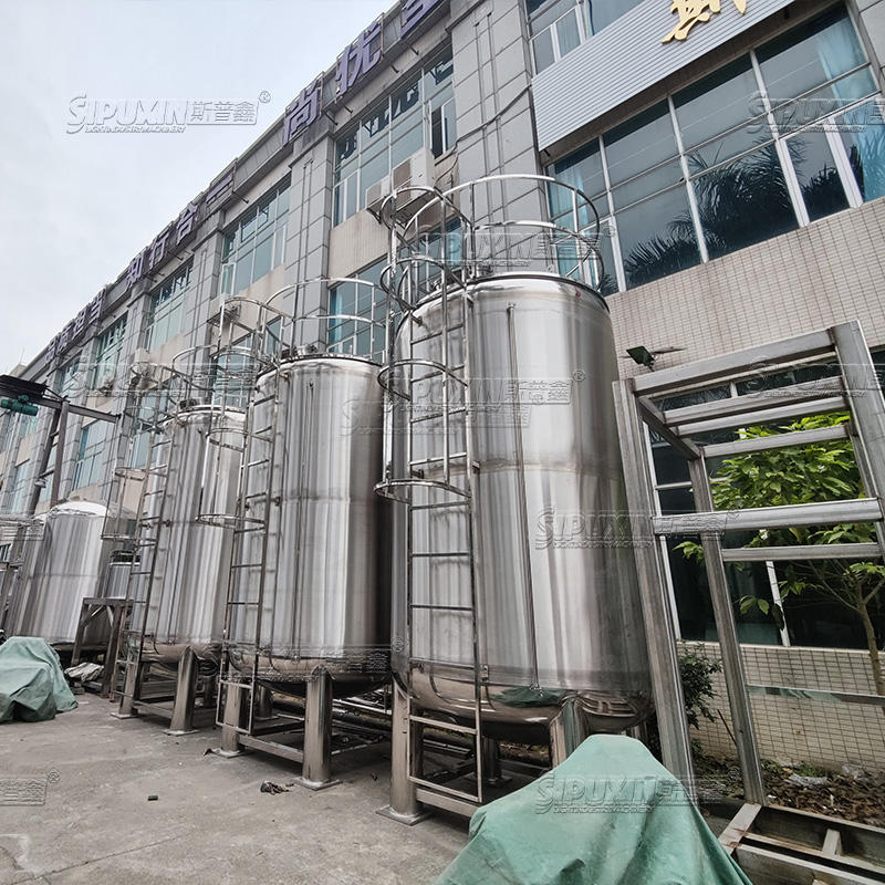 Large Capacity Stainless Steel Storage Tank for Food, Cosmetic and Washing Liquids