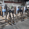 Sipuxin 300L Hand‑Crank Tilting Mixing Storage Tank With Casters Open Top Tank For Liquid Paste Sauce Temporary Storage