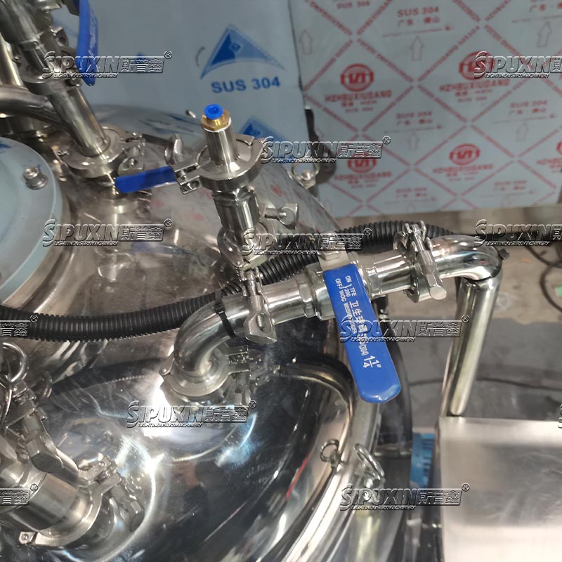 SIPUXIN 300L Mobile Vacuum Emulsifying Homogenizer