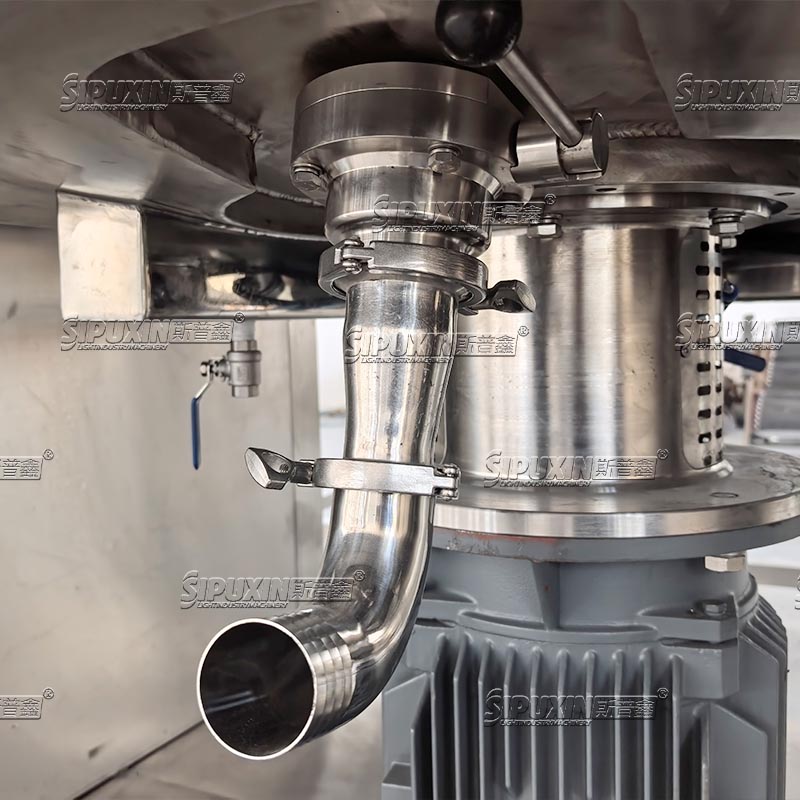 1000L Double Hydraulic Lifting Bidirectional Mixing Electric Heating Homogenizing Emulsifying Machine