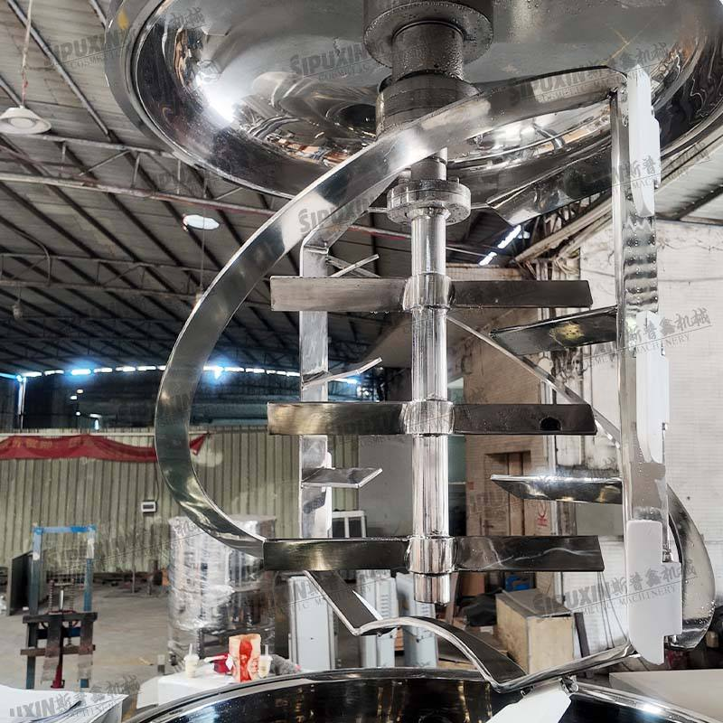 1000L Hydraulic Lift Vacuum Homogenizing Emulsifier Bidirectional Agitation Electric Heating Mixing Machine for Cosmetic Cream Ointment Production