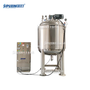 1 Ton Steam Heated Sealed Paddle Mixing Pot with Homogenizer SUS304 Material 22KW Motor & Engine Multi-Voltage for Chemicals