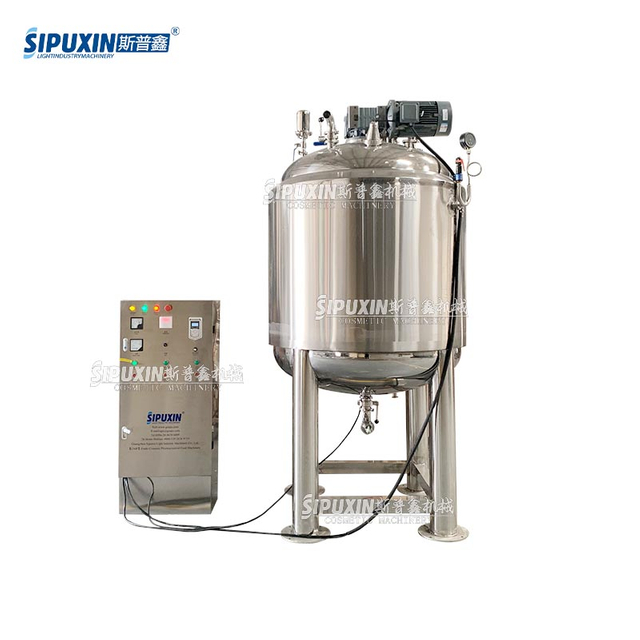 1 Ton Steam Heated Sealed Paddle Mixing Pot with Homogenizer SUS304 Material 22KW Motor & Engine Multi-Voltage for Chemicals