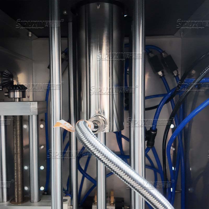 Semi-Automatic Vertical Gear Pump Filling Machine with Feeding Pump, Paste Liquid Honey Sauce Shampoo Lotion Cosmetic Filling Equipment