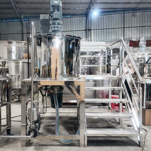 500L Single-Layer Homogenizing Stirring Tank with Operating Platform and Stairs, Equipped with 200L Electric Heating Mobile Storage Tank