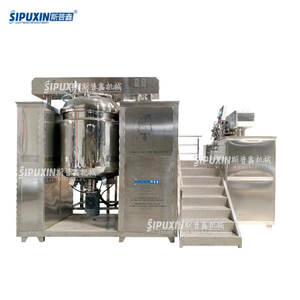 1000L Hydraulic Lifting Vacuum Emulsifier with PLC Control