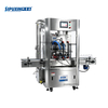 Full Automatic 2 Nozzles Gear Pump Filling Machine With Heating Function For Viscous Liquid