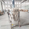 700L Mobile Electric Heating Mixing Tank | Stainless Steel Agitator Kettle for Cosmetic Liquid & Food Processing
