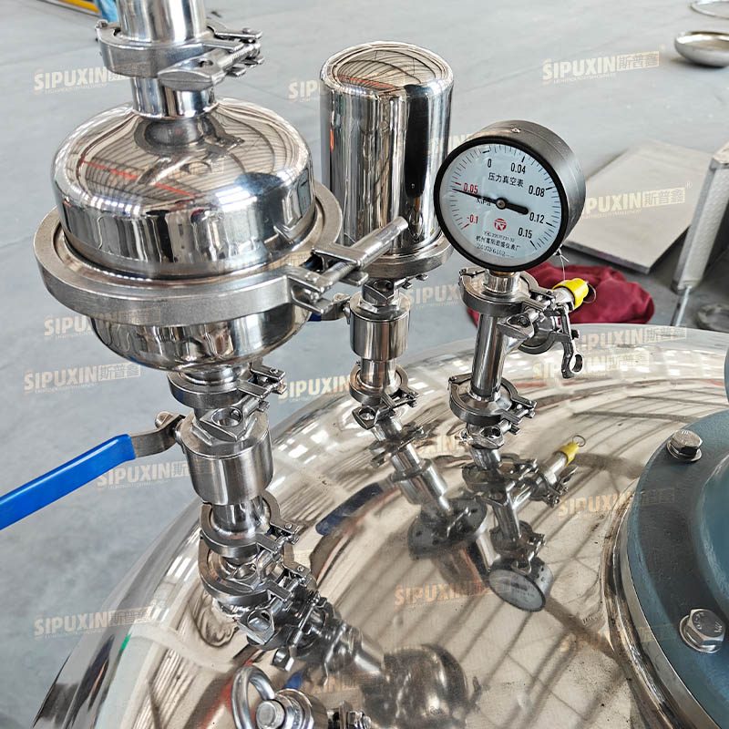 1000L Fixed Vacuum Homogenizing Emulsifier for Cosmetics / Food / Pharma