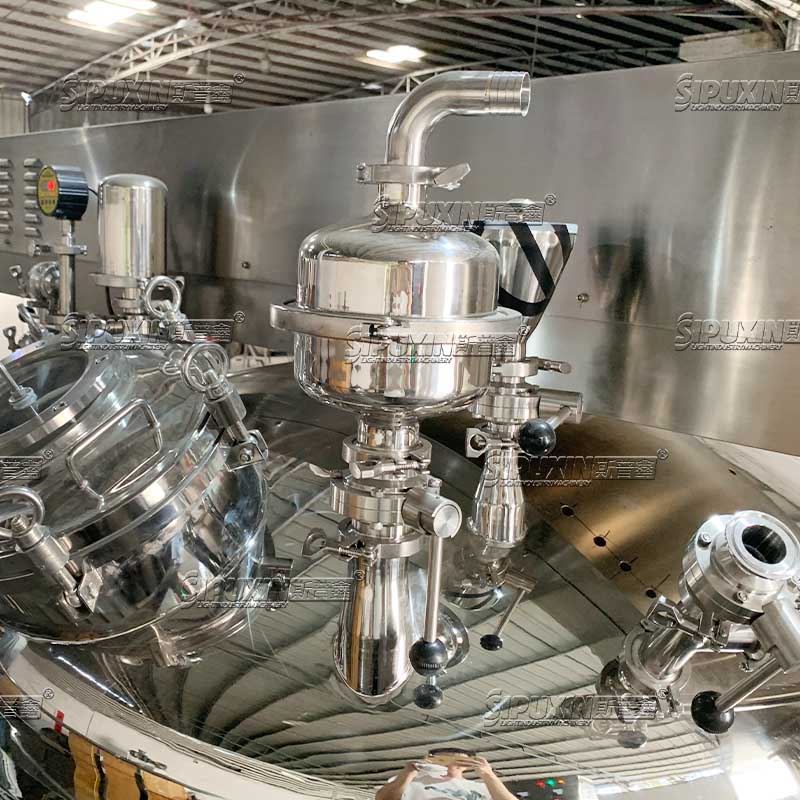 Hydraulic Lifting Emulsifier for Cosmetics & Food Stainless Steel High Shear Emulsification Machine
