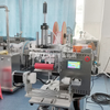 Semi Automatic Paper & Plastic Sticker Labeling Machine, Desktop PLC Control High Productivity Labeler for Cosmetic Round Bottle