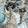 Sipuxin 1000L Fixed Vacuum Homogenizer Emulsifier Complete Unit With Water & Oil Pot Platform Stair