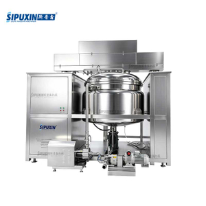 2000L Vacuum Emulsifying Machine Steam Heating Hydraulic Lifting With External Circulation Pipeline Emulsifying Pump Weighing System Oil‑Water Pot For Cosmetic Cream Lotion Ointment Production