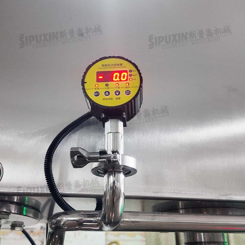 25L Hydraulic Lifting PLC Controlled Vacuum Emulsifying Mixer