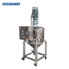 300L SUS.316 Conical Shape Bottom Wall Scrapper Movable Mixing Tank for Sugar &scrub