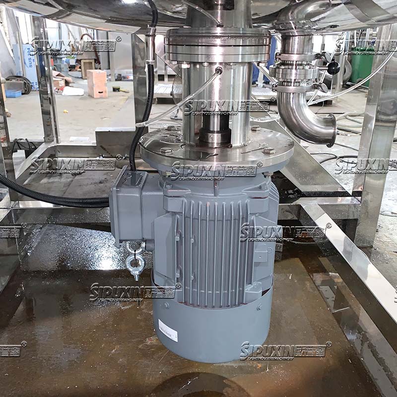 2000L Single Layer Bottom Homogenizer Mixing Tank Industrial Stainless Steel Shampoo Liquid Soap Detergent Making Machine