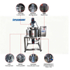 100L Mobile Electric Heating Homogenizer Mixing Tank For Cosmetic Cream