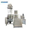 Lifting vacuum homogenized emulsifying machine with high shear homogenizer for cosmetics food chemical production