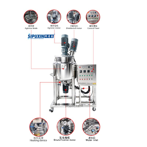 200L Mobile Electric‑Heated Mixing Tank Bottom Homogenizer Disperser Mixing Machine for Cosmetics