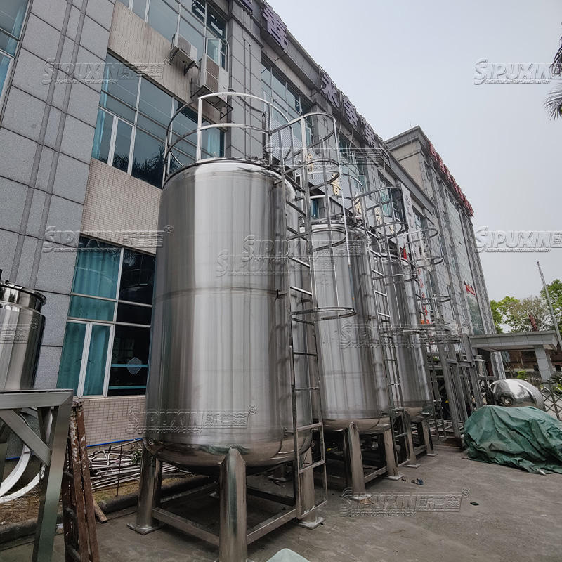 Large Capacity Stainless Steel Storage Tank for Food, Cosmetic and Washing Liquids