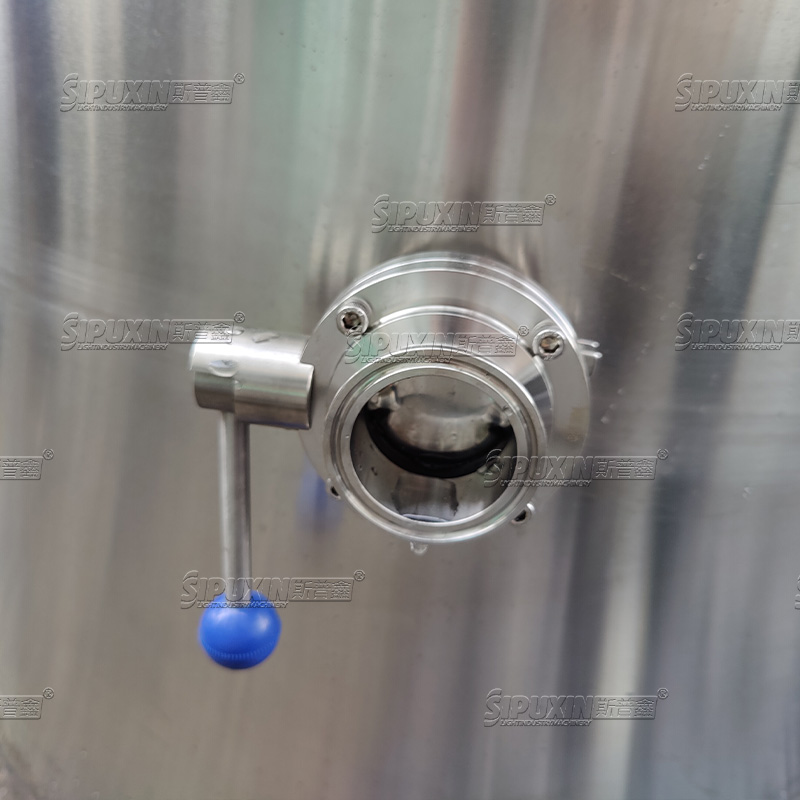 300L Movable Mixing Tank With Bottom Agitator Fixed 100RPM Stainless Steel Heating Vessel