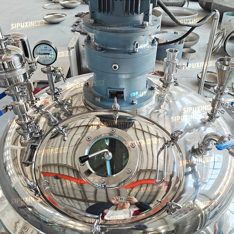 SIPUXIN 1000L Fixed-Type Electrically Heated Vacuum Homogenizing Emulsifier