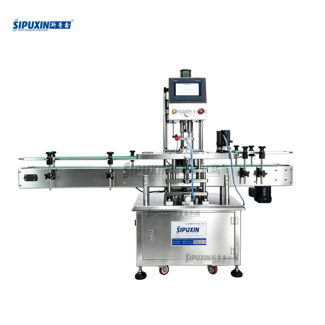 automatic capping machine for screw cap and screw pump for cosmetics 
