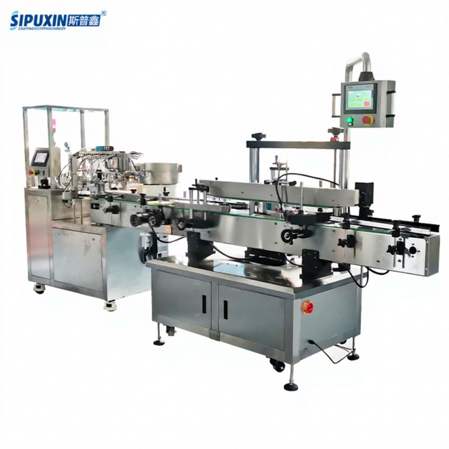 High Speed Automatic Glue Filling Capping Labeling Machine Factory Direct Production Line