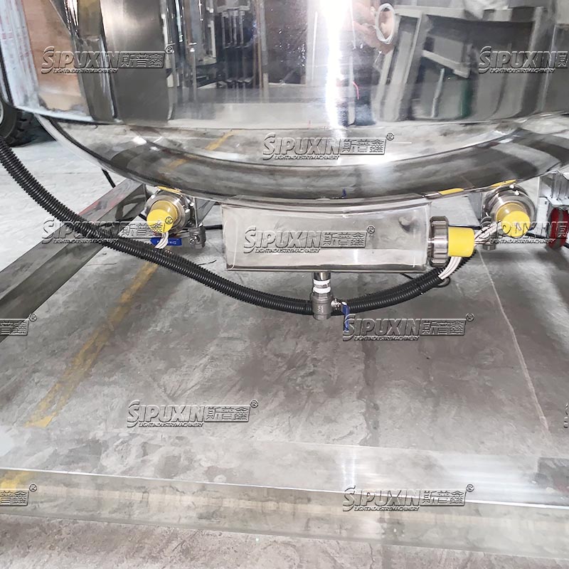 SPX 1000L mobile heating and stirring tank