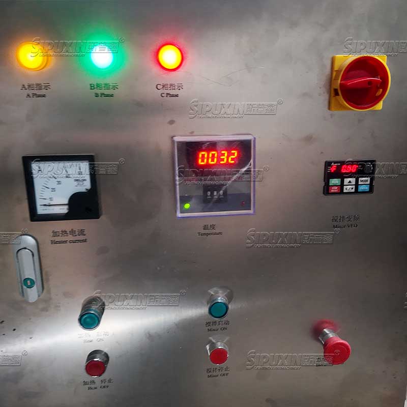 500L Electric Heating Movable Mixing Tank Without Bottom Homogenizer Paddle Stirring