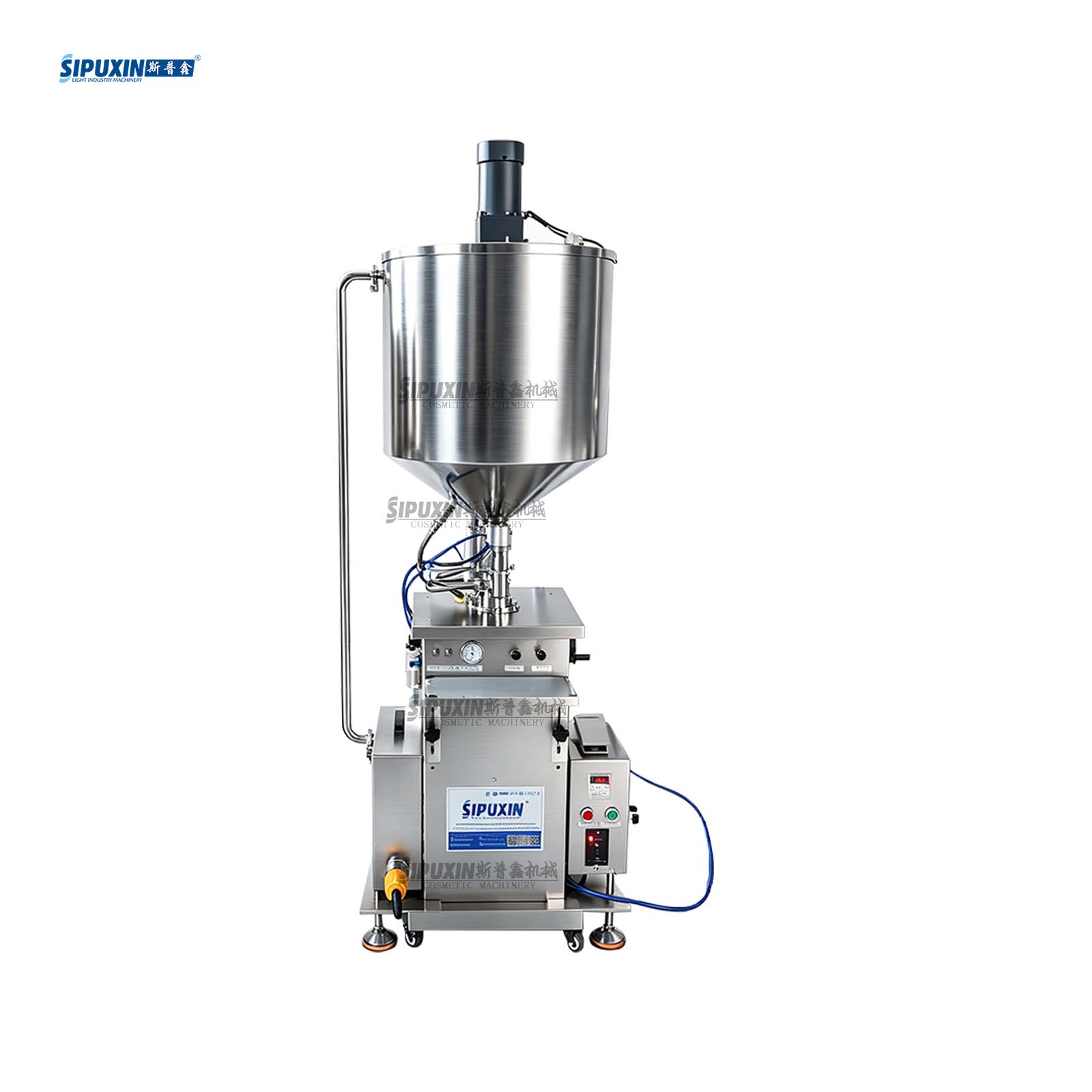 Semi‑automatic Constant Temperature Piston Filling Machine 10‑120ML (contact‑parts SUS316) | for Viscous Liquids, Pastes, Cosmetics & Food