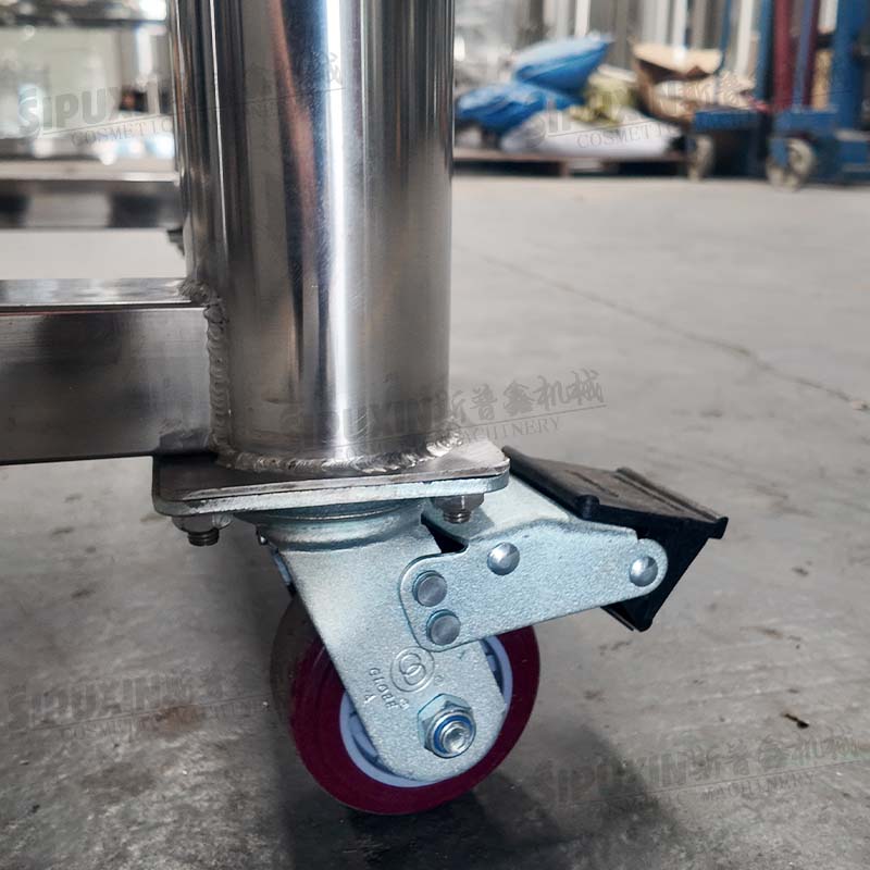 SPX 300L SUS 316 Movable Single-Layer Mixing Tank