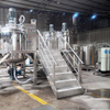 1000L Vacuum Homogenizing Emulsifier Machine with High Shear Homogenizer, Complete Cosmetic Production Line Equipped with Water Tank & Water Treatment System for Cream Lotion Shampoo