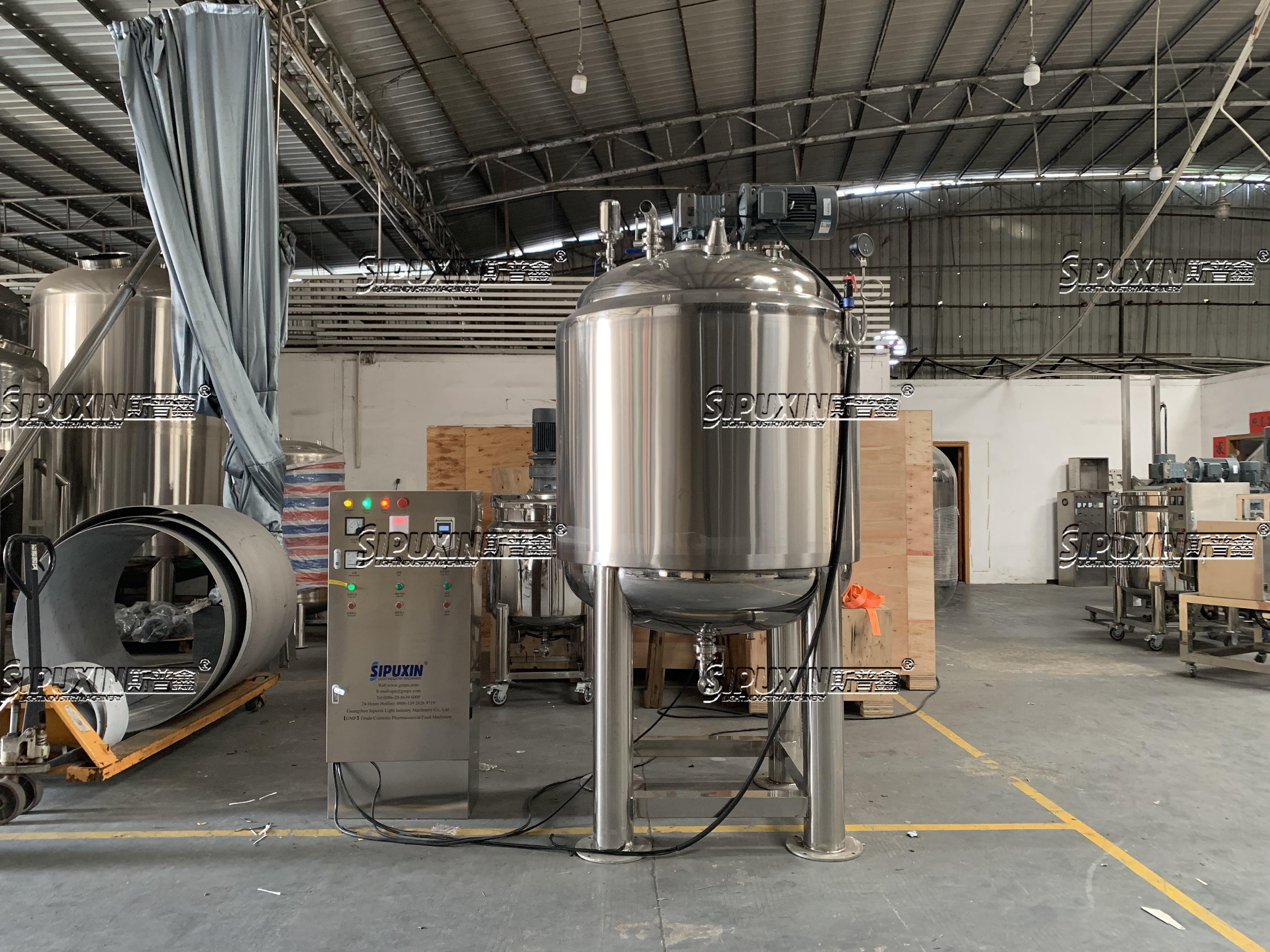 1T Steam Heated Sealed Paddle Stirring Pot without Homogenization