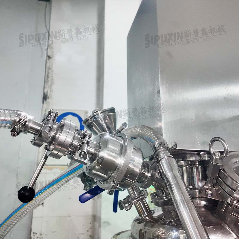 25L Hydraulic Lifting PLC Controlled Vacuum Emulsifying Mixer