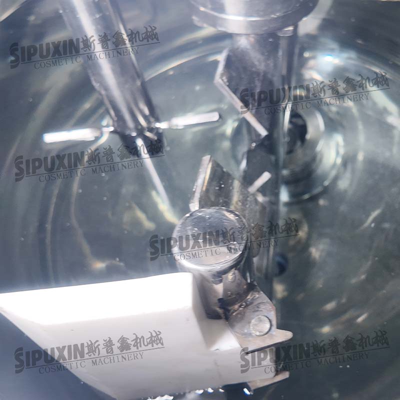 SIPUXIN 100L Mobile Jacketed Heating Mixing & Emulsifying Tank