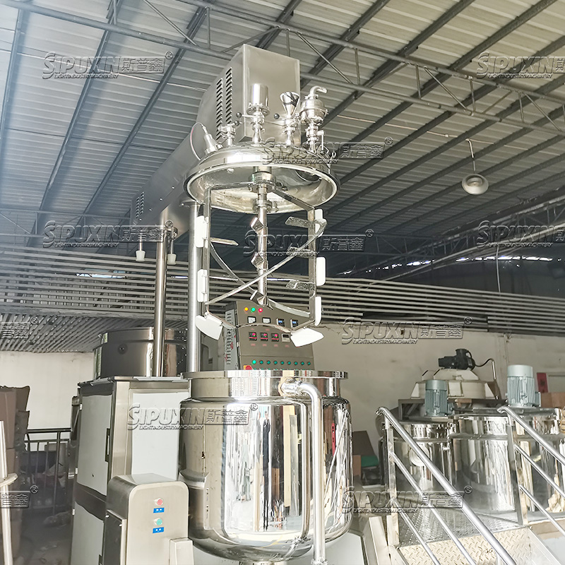 Sipuxin 300L Vacuum Homogenizer Circulating Emulsifier Mixer Body Lotion Facial Cream Making Machine Support Customize Your Logo