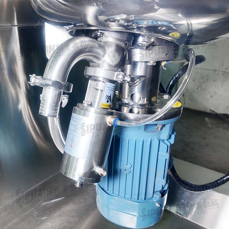 2 Way Mixing Vacuum Emulsifier PLC Weighing System Equipped 10PH Chiller for Cosmetic Daily Chemical